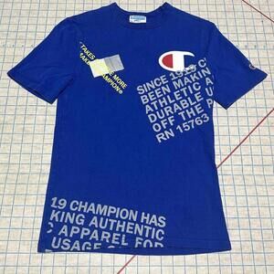 Champion AOP All Over Print T Shirt Reverse‎ Weave Adult Sz Small Embellished